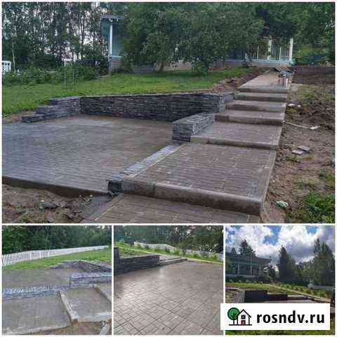 Укладка тротуарной плитки Углич