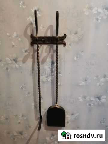 Кованый набор кочерга и совок для камина или бани Родники - изображение 1
