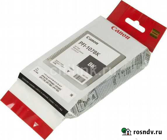 Картридж canon PFI-107BK Железнодорожный - изображение 1