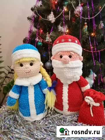 Плюшевая игрушка Дед Мороз и Снегурочка Омск - изображение 1