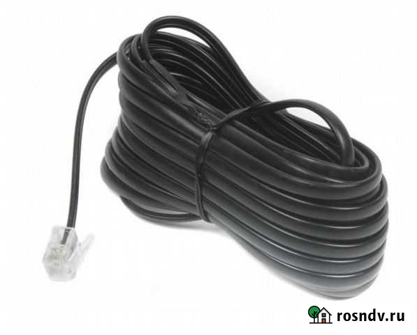 Кабель телефонный аппарат-розетка TC6P4C-5M-BK 5 м Воронеж - изображение 1