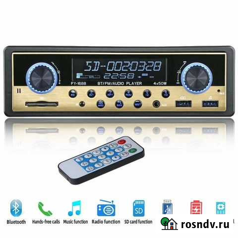 Магнитола 1din bluetooth Вологда - изображение 1