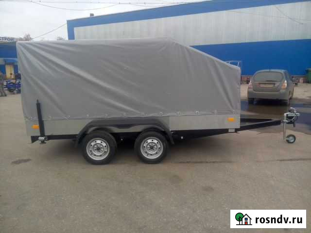 Прицеп 3,5*1,6 с трапом и стойками Суздаль - изображение 1