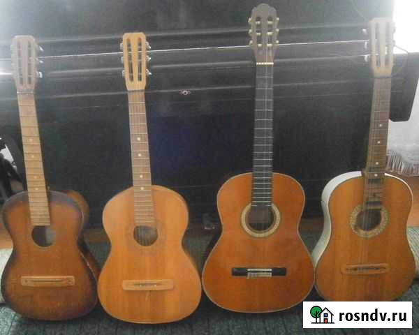 Гитара винтажная времен СССР, требует ремонта Ейск - изображение 1