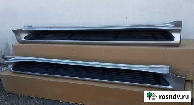 Подножки Toyota Prado 150 (стиль Lexus) Серые Владивосток - изображение 1