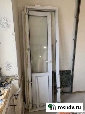 Пластиковая балконная дверь бу Калининград - изображение 1