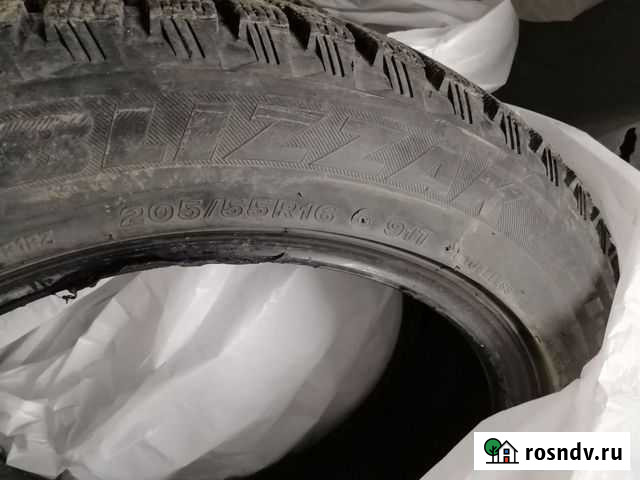 Шины 205 55 16 зимние бу Озерск - изображение 1