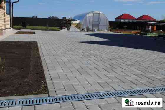Укладка брусчатки, тротуарной плитки Тюмень
