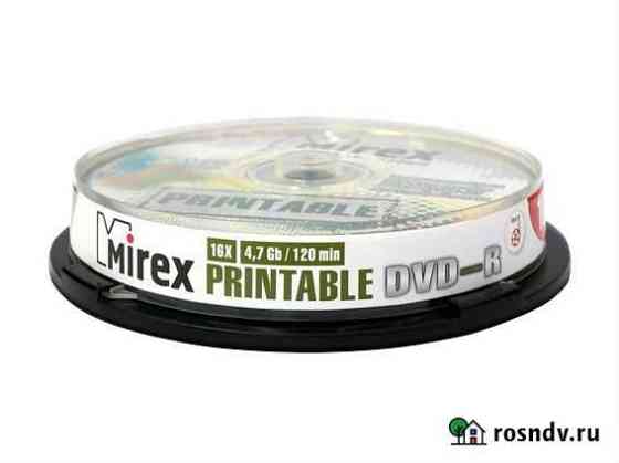 Диск DVD-R Mirex 4.7 Gb 16x Cake Box (10) Ink Prin Набережные Челны