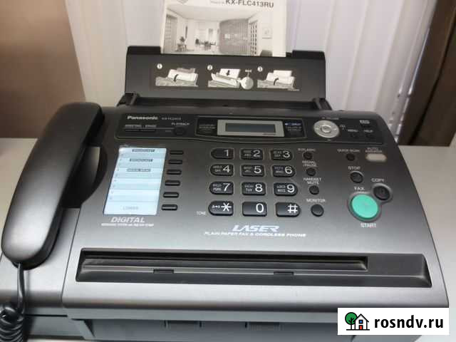 Факс Panasonic KX-FLC413RU+радиотрубка Новосибирск - изображение 1