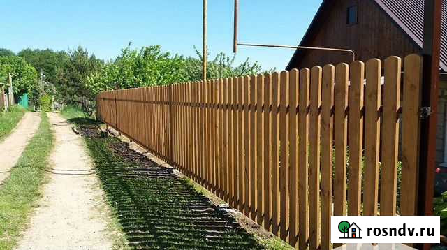 Монтаж заборов из доски Омск - изображение 1
