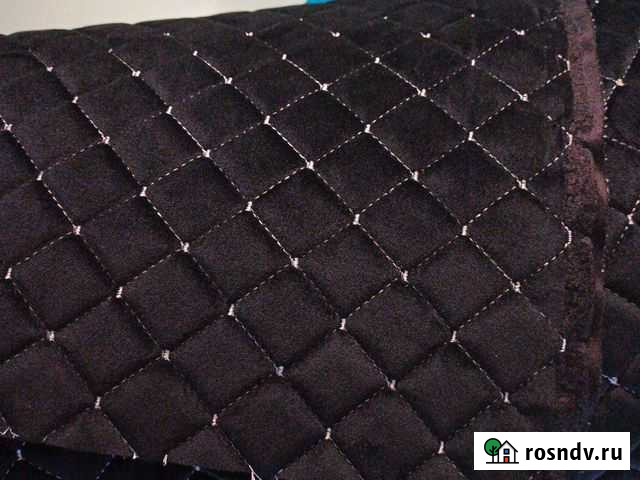 Ткань алькантара стёганая белой ниткой Нальчик - изображение 1