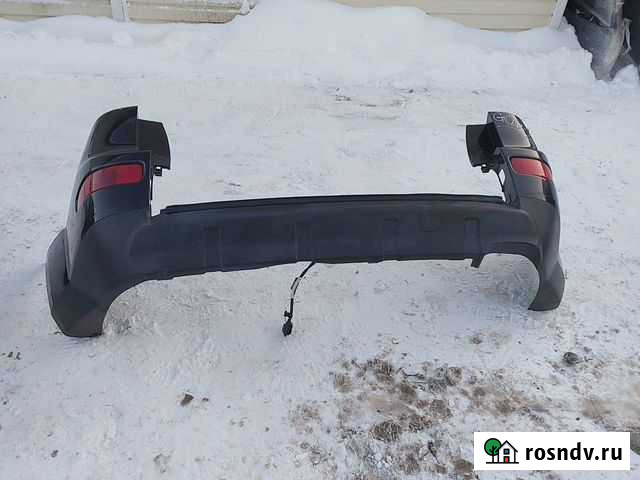 Бампер задний пежо 4007 чёрный в сборе Бронницы - изображение 1