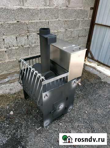 Банная печь Паровозик 600 бак справа Казань - изображение 1