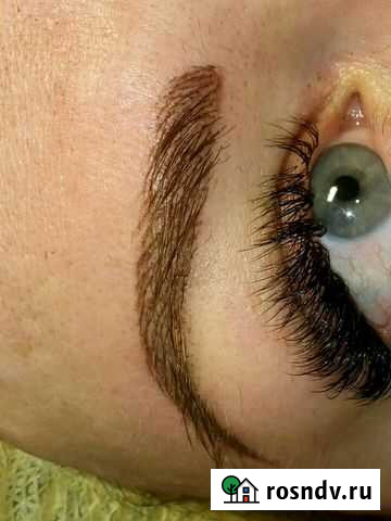 Перманентный татуаж бровей,глаз,губ, микроблейдинг Омск - изображение 1