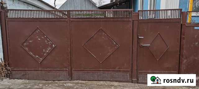 Ворота распашные с калиткой б/у Черкесск - изображение 1