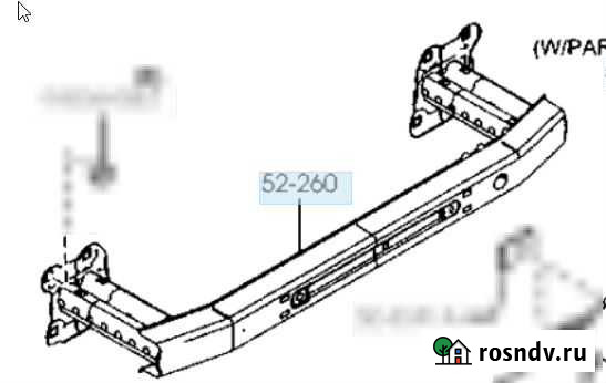 Mazda 3 BL усилитель заднего бампера BBP3-50-260A Когалым - изображение 1