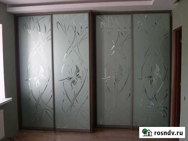 Двери купе с пескоструйными рисунками Тула - изображение 1