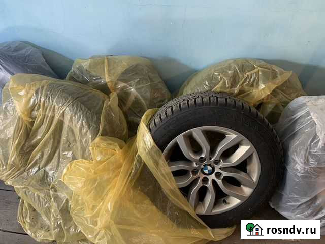 Диски Bmw r17 + зимняя резина Nokian Hakka 7 Runfl Барнаул - изображение 1