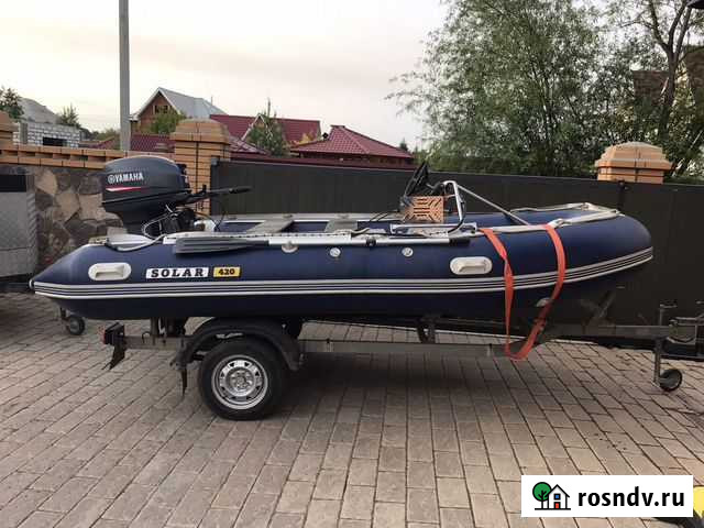 Продам лодку солар 420 Jet с мотором ямаха 40 сил Ангарск - изображение 1
