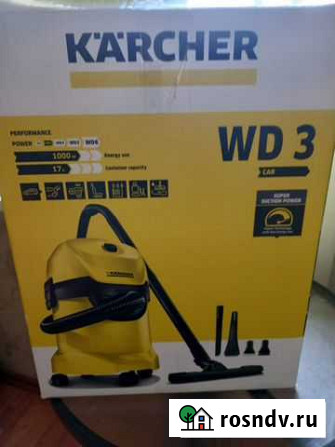 Хозяйственный пылесос Karcher WD 3 Car Vac Краснодар - изображение 1
