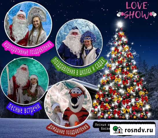 Поздравление деда мороза, снегурочки, тигра Томск - изображение 1