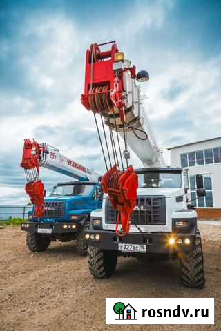 Услуги Автокранов, 25 т, стрела 33 м., вездеходы Ижевск - изображение 1