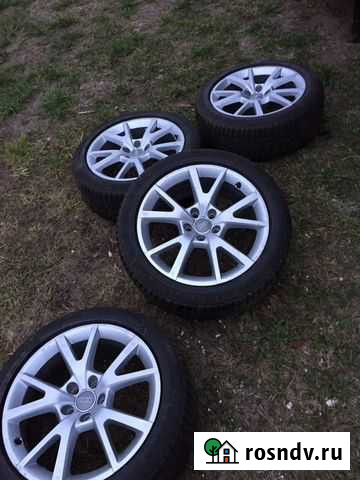 Диски audi r18 + зима липучка Ижевск - изображение 1