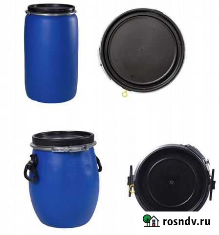 Бочка пластиковая на хомуте 20 литров Воронеж - изображение 1