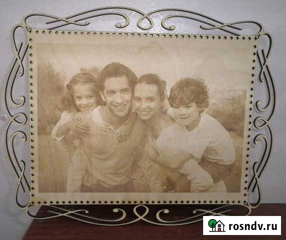 Гравировка фото на дереве А3+ А3 А4(А5 10х15) Лабытнанги - изображение 1