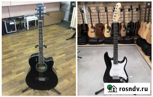 Электро и электроакустическая гитара с комбиком Псков - изображение 1