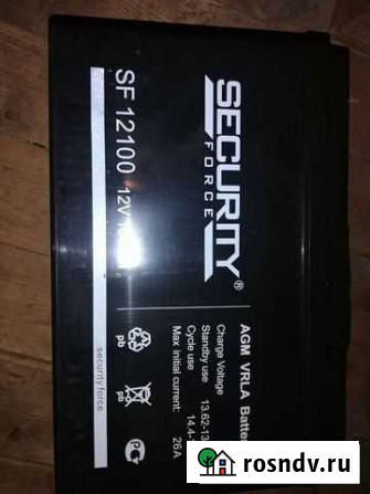Аккумулятор Security Force SF 12100 Электросталь - изображение 1