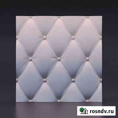 3d гипсовая панель Кожа вытянутая Видное