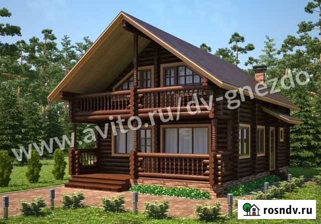 Сруб дома из бревна Всеволожск - изображение 1