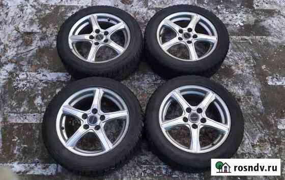 Колеса зима Bridgestone R16 5х114,3 резина 205/55 Красноярск
