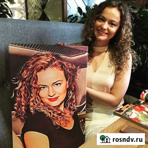 Портрет по фото на холсте Томск - изображение 1