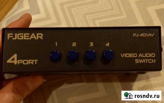 Аудио коммутатор fjgear 4 port FJ-401AV Сыктывкар - изображение 1