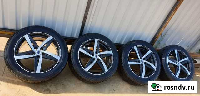 Колёса r18. 114,3 диски K&K резина dunlop Торг Малоярославец - изображение 1