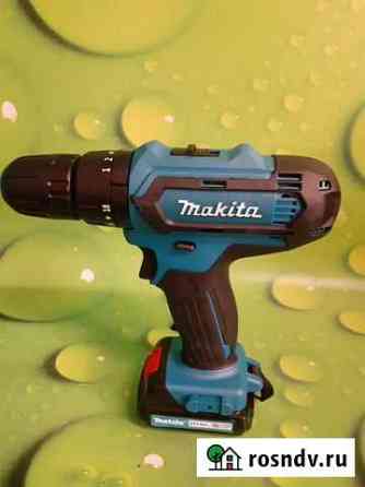 Аккумуляторная дрель шуруповерт makita 21v Мыски