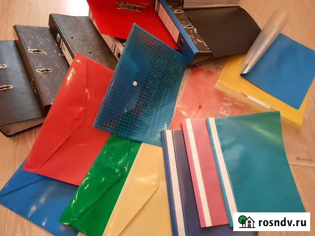 Канцтовары - пластиковые папки разных видов А4 Тольятти - изображение 1