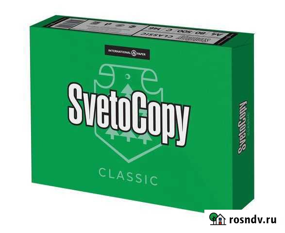 Бумага SvetoCopy A4 Classic 80 г/кв.м., 500 л., белая Нижний Новгород - изображение 1