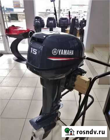 Лодочный мотор Ямаха (Yamaha) 15 fmhs 2т б/у Уфа - изображение 1
