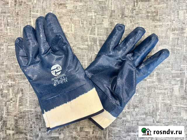 Перчатки рабочие Нитриловые полный облив (крага) Петрозаводск - изображение 1