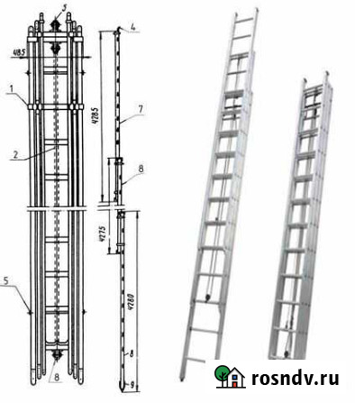 Аренда трёхколенной лестницы Лакинск - изображение 1