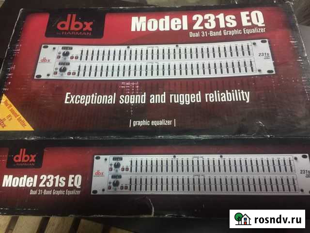 DBX Model 231S EQ Model Эквалайзер графический Солнечногорск - изображение 1