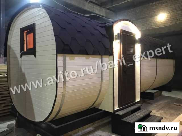 Баня бочка (Квадробочка) 6м для всей семьи Марфино - изображение 1