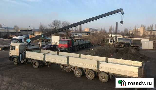 Манипулятор борт 12 метров 20 тонн в аренду Москва - изображение 1
