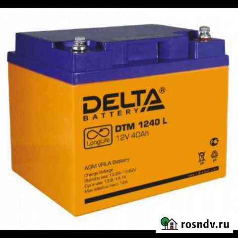 Акб Delta DTM 1240 L (12V / 40Ah) Кемерово