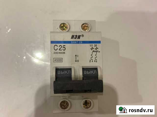 Автоматический двухполюсный выключатель Королев - изображение 1