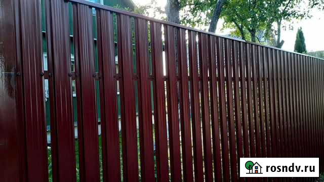 Установка забора из профнастила Тверь - изображение 1
